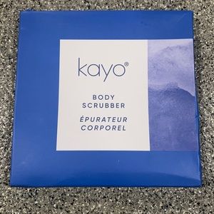 New in box, never used Kayo body scrubbed- silicone material